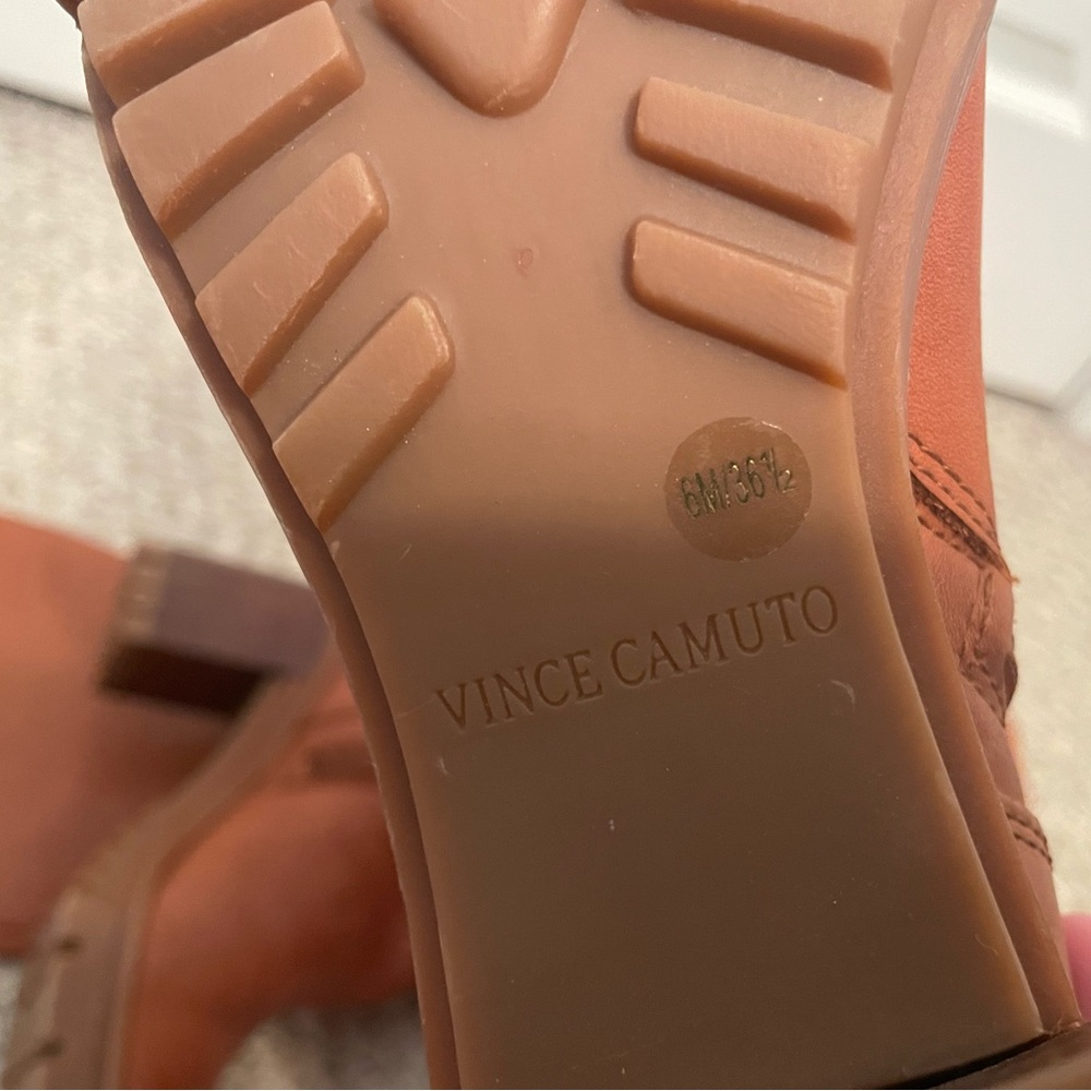 Vince Camuto New Dasemma Tan Over The Knee Block Heel Boot 6 - Picture 7 of 16